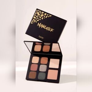 Tarte Cosmetics Maneater On The Prowl Blk & Gold Eyeshadow Palette 8 Shades NIB